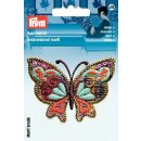 Abverkauf - 926384 Applikation Schmetterling lila/bunt -...