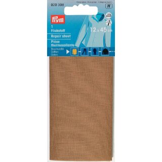 929398 Flickstoff CO (bügeln) 12 x 45 cm camel - KTE á 0,054 M2