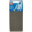 929453 Flickstoff PES (bügeln) 12 x 45 cm grau - KTE...