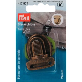 417977 Steckschloss 26 mm altmessing - KTE á 1 ST