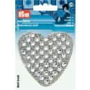 926632 Applikation Glamourtransfer Herz silber - KTE...