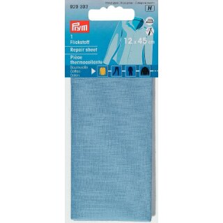 929393 Flickstoff CO (bügeln) 12 x 45 cm bleu - KTE á 0,054 M2