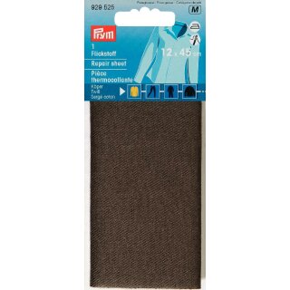 Abverkauf - 929525 Flickstoff Köper (bügeln) 12 x 45 cm braun KTE á 0,054 m²