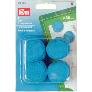 611384 Fixiergewichte MINI 30 mm blau - KTE á 4 ST