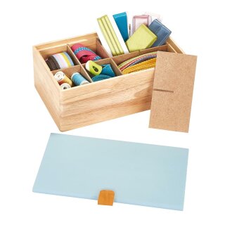 612576 Sortimentsbox Holz S blau - ST á 1 ST