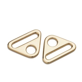 615831 Triangel-Ringe mit Steg 25 mm new gold - KTE á 2 ST