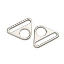 615838 Triangel-Ringe mit Steg 40 mm silberfarbig - KTE...