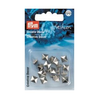 Abverkauf - 403660 Creativ Decor Quadrat zum Stecken 7 mm silberfarbig Metall