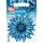 Abverkauf - 926620 Applikation Exklusiv Blume blau/bleu