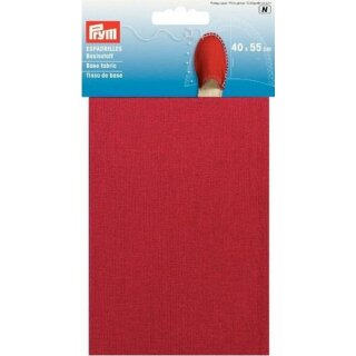 Abverkauf - 932403 Espadrilles - Basisstoff 40 x 55 cm rot