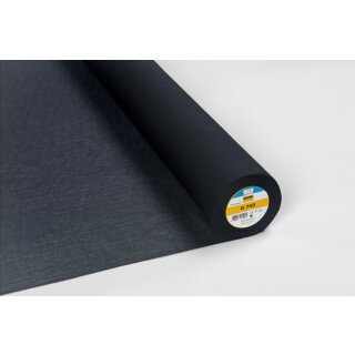 Gewebeeinlage G 740 schwarz Breite 90 cm Länge 25 m / Preis per m