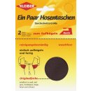 Quick-Ein-Paar-Hosentasche 2x 18,5 cm x 16 cm / beige