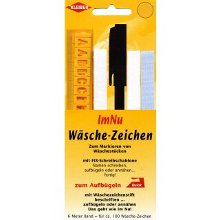 Wäschezeichen-Set 3x 2m x 1cm / schwarz