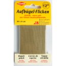 Köper-Bügelflicken 40 cm x 12 cm / beige