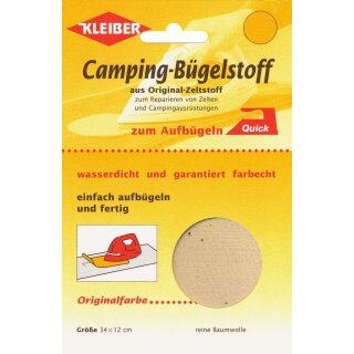 Quick-Camping-Bügelstoff 34 cm x 12 cm / sand