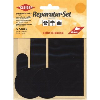 Schnell-Reparatur-Set  Ø 5cm, 11,5 x 6cm, 11,5 x 2,5cm, 5,5 x 2cm / schwarz