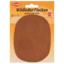 Wildlederflecken klein 2x 12,5 cm x 10 cm / grau