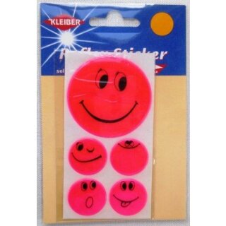 Reflex-Sticker, Smily, pink 611-24 - nicht mehr lieferbar - Restbestand