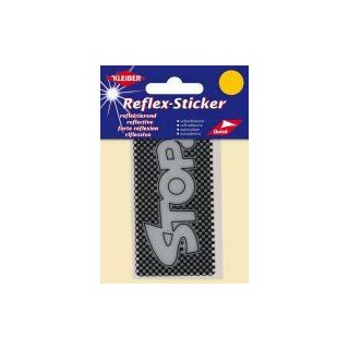 Reflex-Sticker Stop orange