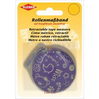 Rollmaßband 150 cm / lila