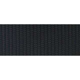 Gurtband Polyester PU imprägniert 25 mm schwarz - Rolle á 100 m / Preis per m (2200 daN)