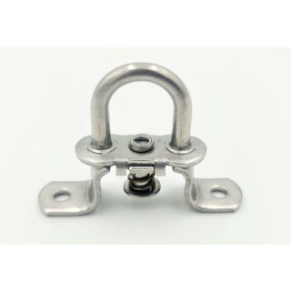 Patentkrampen für Ovalösen 42 x 22 mm (Höhe 15 mm) pro Stück mit Nirosta Feder