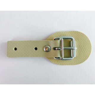 Schnallkappe mit Schutz beige PVC 25 mm pro Stück