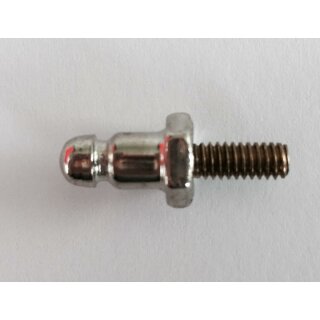 Fix-Unterteil Gewindeschraube M4 Messing vernickelt Sockel 12 mm / Preis pro Stück / RESTBESTAND - DANACH NICHT MEHR LIEFERBAR