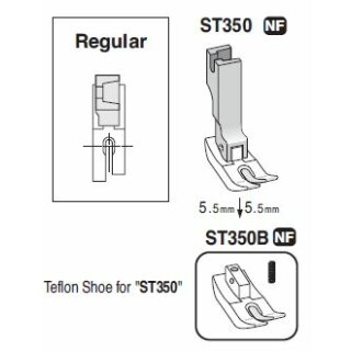 ST350NF Suisei Teflon Foot for Needle Feed Machine