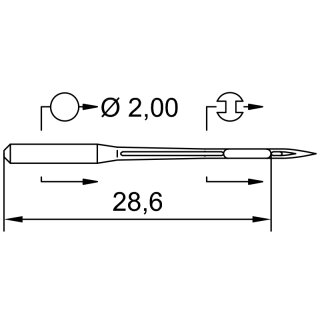 701294 - Schmetz - 03:33170 / DCX1 Nadeldicke: 70 / Preis pro Karte á 10 Nadeln