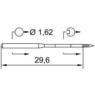 705604 - Schmetz - 04:451100 / 1128 Nadeldicke: 100 / Preis pro Karte á 10 Nadeln