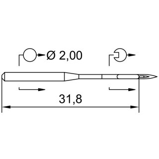 706954 - Schmetz - 06:50190 / 135X1 Nadeldicke: 90 / Preis pro Karte á 10 Nadeln