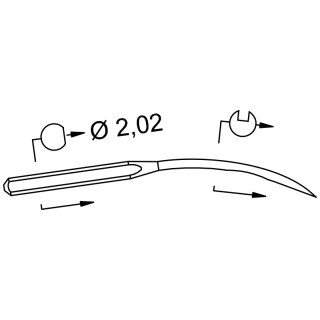 707614 - Schmetz - 06:60PB180 / UY 154 GAS SKF Nadeldicke: 80 / Preis pro Karte á 10 Nadeln