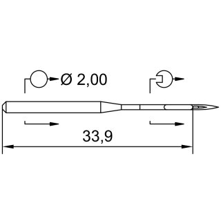 701227 - Schmetz - 21:32280 / 206X13 Nadeldicke: 80 / Preis pro Karte á 10 Nadeln