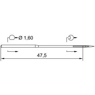 778204 - Schmetz - 47:65FB12100 / 110 S TOP SUK SPEC. Nadeldicke: 100 / Preis pro Karte á 10 Nadeln