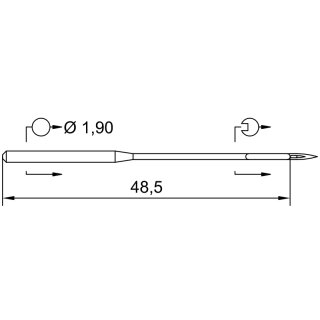 780284 - Schmetz - 48:101130 / 88 HK Nadeldicke: 130 / Preis pro Karte á 10 Nadeln