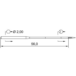 783444 - Schmetz - 52:231110 / 2331 F LG Nadeldicke: 110 / Preis pro Karte á 10 Nadeln