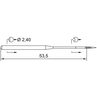 783694 - Schmetz - 52:26190 / 950 A Nadeldicke: 90 / Preis pro Karte á 10 Nadeln