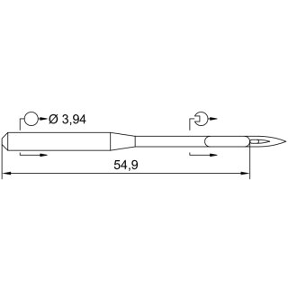 783924 - Schmetz - 52:371230 / DK 2500 Nadeldicke: 230 / Preis pro Karte á 10 Nadeln