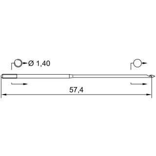 784524 - Schmetz - 52:56290 / 253 S/L-B Nadeldicke: 90 / Preis pro Karte á 10 Nadeln