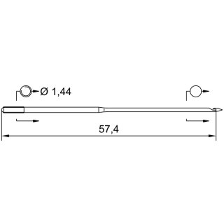 706346 - Schmetz - 52:651110 / 253 C Nadeldicke: 110 / Preis pro Karte á 10 Nadeln