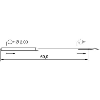 785044 - Schmetz - 53:001130 / 5300 FL-E Nadeldicke: 130 / Preis pro Karte á 10 Nadeln