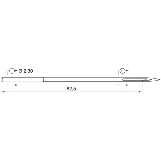 786444 - Schmetz - 55:70AX1200 / 331 LR Nadeldicke: 200 / Preis pro Karte á 10 Nadeln