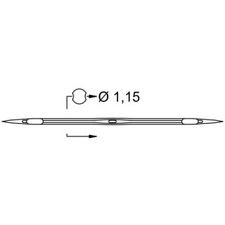 705926 - Schmetz - 90:052115 / 1032 B 1/49 Nadeldicke: 115 / Preis pro Karte á 10 Nadeln