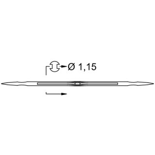 786614 - Schmetz - 90:102115 / 2000 A/49 Nadeldicke: 115 / Preis pro Karte á 10 Nadeln