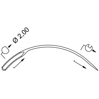 707026 - Schmetz - 40:72PA1185 / 468 FR SERV 1 Nadeldicke: 85 / Preis pro Karte á 10 Nadeln