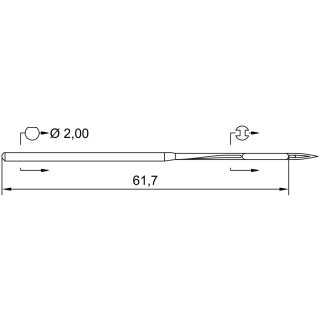 785794 - Schmetz - 53:701130 / 53:70 Nadeldicke: 130 / Preis pro Karte á 10 Nadeln