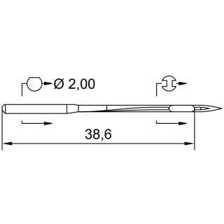 752734 - Schmetz - 33:3016130 / 62X57 SERV 6 Nadeldicke: 130 / Preis pro Karte á 10 Nadeln