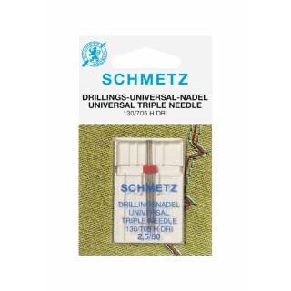 Schmetz - 130/705 H DRI  Nm 80/2,5 SB2-Karte Abverkauf- nicht mehr lieferbar Nadeldicke = 80 /  Preis pro Karte