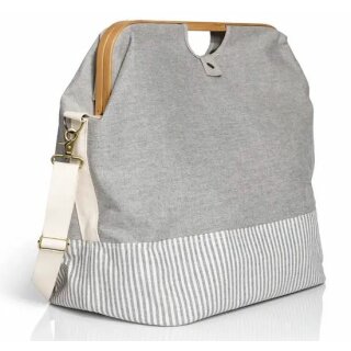 612561 Store & Travel Bag canvas & bamboo M grau - ST á 1 ST